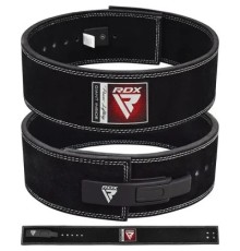 Атлетичний пояс RDX 4 Pro Liver Buckle шкіряний Black Plus L (WBL-4LB-L+)