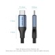 Дата кабель USB-C to USB-C 1.0m USB4.0 240W (50V/5A) 8K60Hz Thunderbolt 4 Gray Aluminum Alloy Vention (TAVHF)