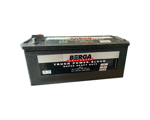 Акумулятор автомобільний Berga Truck Power Block 180Ah бокова(+/-) (1000EN) (6801081007502)