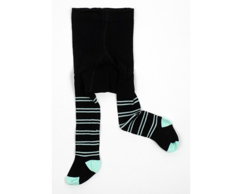 Колготки дитячі BNM у смужку (M0C0301-1334-1B-blackgreen)