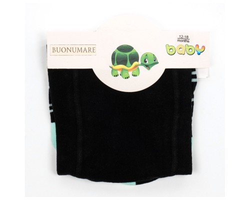 Колготки дитячі BNM у смужку (M0C0301-1334-1B-blackgreen)