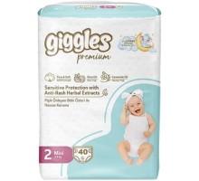 Підгузки Giggles Premium 2 Mini 3-6 кг 40 шт (8680131206889)