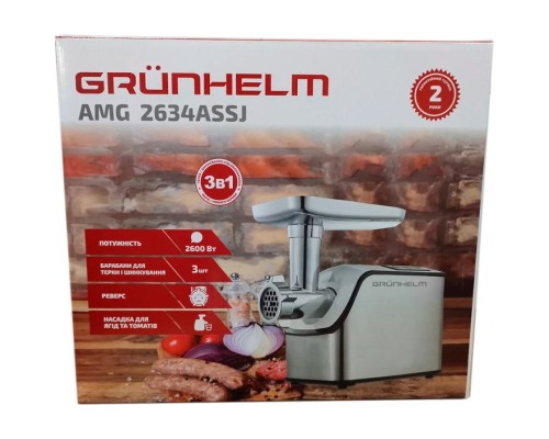 М'ясорубка Grunhelm AMG2634ASSJ
