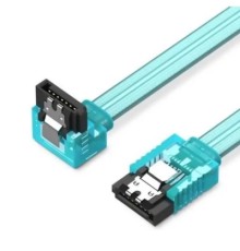 Кабель для передачі даних SATA 3.0 7pin F/F 0.5m L Blue Vention (KDDSD)