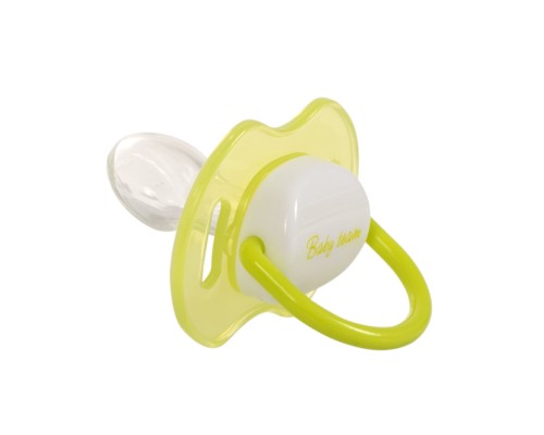 Пустушка Baby Team Силіконова ортодонтична З ковпачком та кільцем Нічна Від 12 місяців (4824428030083)