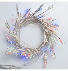 Гірлянда YES! Fun Кластер на мідному дроті 50 LED Різнокольорова 1 м Статична Батарейки (975019)