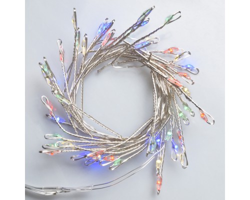 Гірлянда YES! Fun Кластер на мідному дроті 50 LED Різнокольорова 1 м Статична Батарейки (975019)