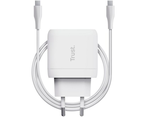 Зарядний пристрій Trust Maxo 45W USB-C PD white (25138_TRUST)