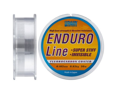 Волосінь Brain Enduro 50 m 0,102 mm #0.4, 0.83 kg, 1.8 lb, ц.: smoke (1858.70.07)