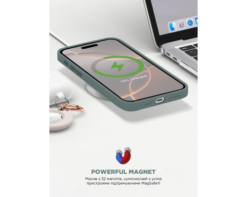 Чохол до мобільного телефона Armorstandart ICON2 MagSafe Apple iPhone 16 Pro Lake Green (ARM81318)