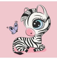 Картина по номерам ArtCraft Зебра 30х30 см (15085-AC)
