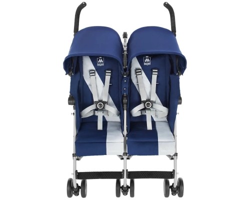 Коляска Maclaren Twin Triumph для двійні Blue/Silver (WM1Y120042)