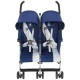 Коляска Maclaren Twin Triumph для двійні Blue/Silver (WM1Y120042)