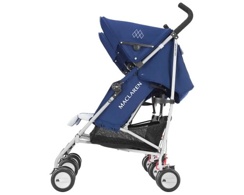 Коляска Maclaren Twin Triumph для двійні Blue/Silver (WM1Y120042)