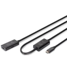 Дата кабель USB-С M/F 10.0m USB3.2 Gen1 Active 5G Digitus (DA-73109)