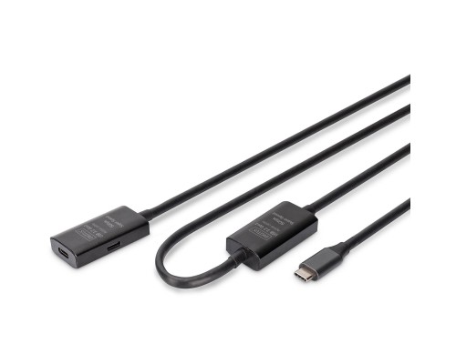 Дата кабель USB-С M/F 10.0m USB3.2 Gen1 Active 5G Digitus (DA-73109)