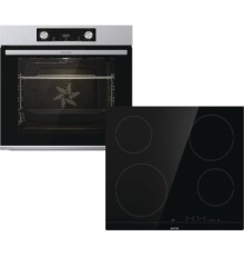 Комплект вбудованої техніки Gorenje BO6737E02X -нерж + ECT41SC- чорна (SET_BO6737E02X_ECT41SC)