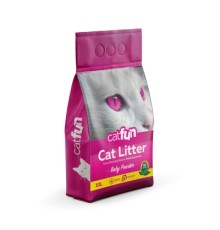 Наповнювач для туалету Catfun бентонітовий з ароматом дитячої присипки 10 л (8683655071490)