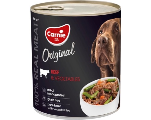 Консерви для собак Carnie Original Mono Protein Яловичина з овочами 800 г (4820255193472)