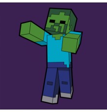 Картина по номерам Santi Майнкрафт Зомбі 25*25см полотно кольорове (955026)