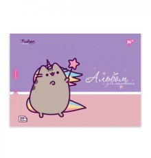Альбом для малювання Yes А4 20 скоба з перфорацією Pusheen (130589)