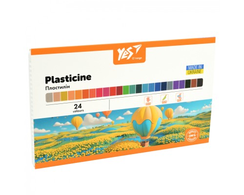 Пластилін Yes Orange Line 24 кольорів 480г (540692)