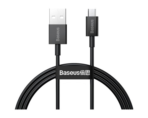 Дата кабель USB 2.0 AM to Micro 5P 2.0m Superior Fast Charging 2A black Baseus (CAMYS-A01)