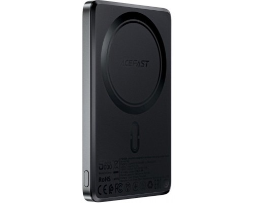 Батарея універсальна Acefast Magnetic Wireless 5000mAh 18W PD, QC/3.0, QI 7.5W, ультра тонкий, M8 Bllack (6974316283386)