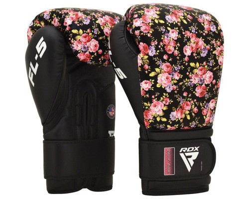 Боксерські рукавички RDX FL-5 Black 10 унцій (BGR-FL5B-10oz)