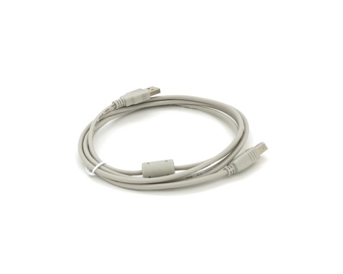 Кабель для принтера USB 2.0 AM/BM 1.8m ferrite white Voltronic (YT-AM/BM-1.8W)