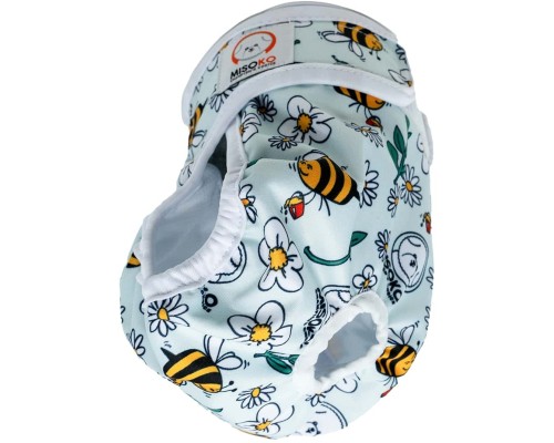 Підгузки для тварин MISOKO&CO багаторазові для собак-сук, з бджолами, XXL 1 шт. світло-блакитні (HAINMSK63946)