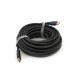 Кабель мультимедійний HDMI M to HDMI M 10.0m V2.0 4K UHD black VEGGIEG (YT-HDMI(M)/(M)HA-10/19716)