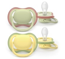 Пустушка Philips AVENT Ultra Air 18+ міс 2 шт жовто-зелена (SCF349/50)