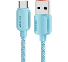 Дата кабель USB 2.0 AM to USB-C 2.0m 100W blue Essager (EXC7A-WLA03-P)