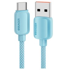 Дата кабель USB 2.0 AM to USB-C 2.0m 100W blue Essager (EXC7A-WLA03-P)