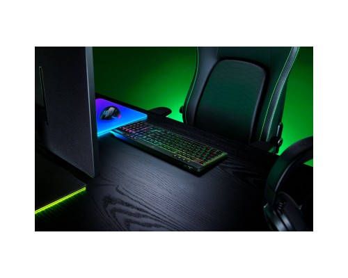 Клавіатура Razer BlackWidow V4 Low-Profile Wireless/Bluetooth/USB Yellow switch UA Black (RZ03-05271500-R3M1)