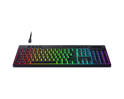 Клавіатура Razer BlackWidow V4 Low-Profile Wireless/Bluetooth/USB Yellow switch UA Black (RZ03-05271500-R3M1)