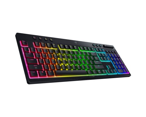Клавіатура Razer BlackWidow V4 Low-Profile Wireless/Bluetooth/USB Yellow switch UA Black (RZ03-05271500-R3M1)