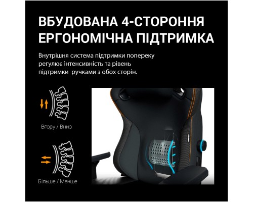 Крісло ігрове Anda Seat Kaiser 3 Pro Fabric Size XL Gray (AD12YDC-XL-01-G-PV/F-G02)