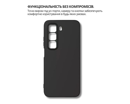Чохол до мобільного телефона BeCover Silicone Infinix Hot 60 Pro 4G (X6885) Black (714558)