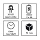 Гірлянда Luca Lighting Ялинка, струна, 1,3 м, класична біла, 10 LED 2AA, таймер (8720967822867)