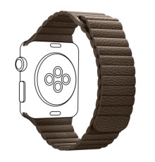 Ремінець до смарт-годинника Armorstandart Leather Loop для Apple Watch 42 (Series 11-10)/41/40/38 Brown (ARM48657)
