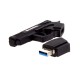 USB флеш накопичувач ColorWay Pistol 64 GB 3.0 Black (CW-USBPL64)