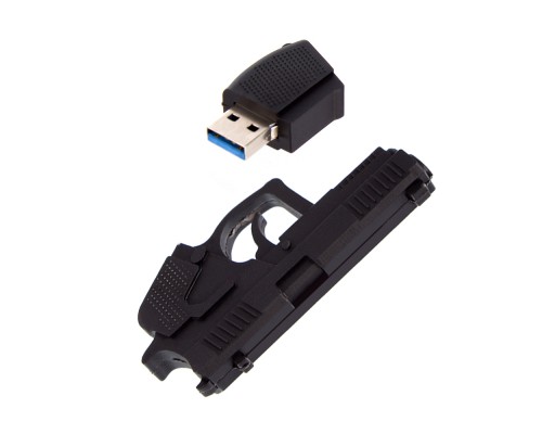 USB флеш накопичувач ColorWay Pistol 64 GB 3.0 Black (CW-USBPL64)