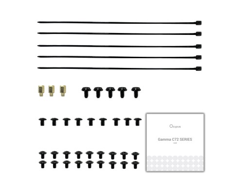 Корпус OCYPUS GAMMA C72 BK ARGB (GAMMA-C72-BKD400XX-GL)