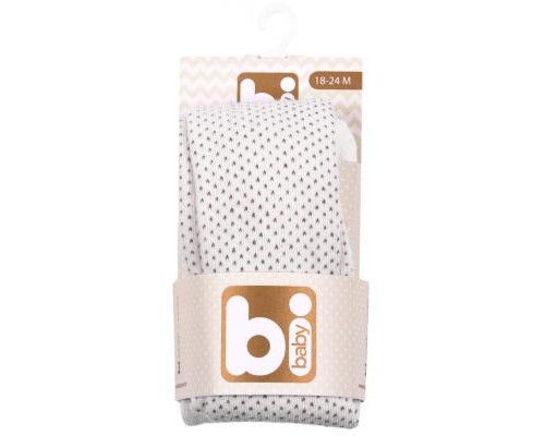 Колготки дитячі Bibaby для дівчаток в крапочку білі (68001-86/G-white)