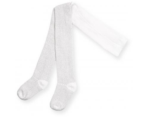 Колготки дитячі Bibaby для дівчаток в крапочку білі (68001-86/G-white)