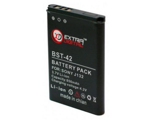 Акумуляторна батарея Extradigital Sony Ericsson BST-42 (850 mAh) (DV00DV6076) Акумуляторна батарея Extradigital Sony Ericsson BST-42 (850 mAh) (DV00DV6076)