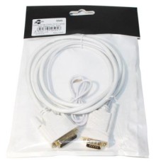 Кабель мультимедійний DVI to VGA 24+1pin, 1.0m white Atcom (9505)