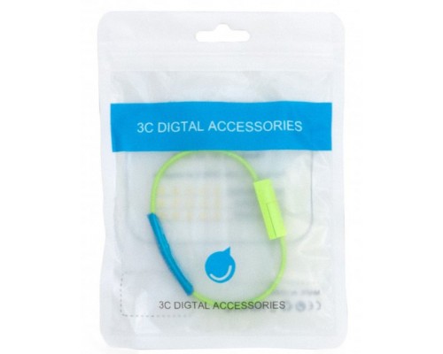 Дата кабель USB 2.0 AM to Micro 5P 0.2m браслет green Extradigital (KBU1782)